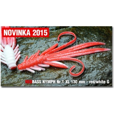 Nymfa Redbass Nr. 1 XL Red/White 130 mm