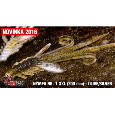 Nymfa Redbass Nr. 1 XXL Olive/Silver 200 mm