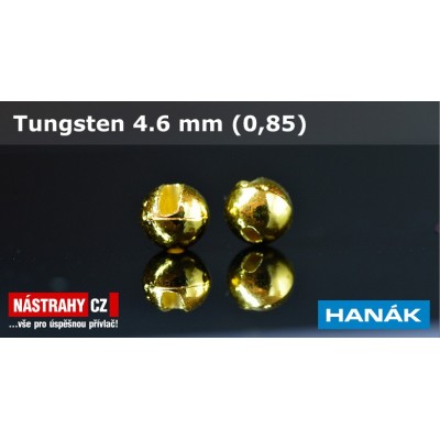 Tungsten Beads 4,6mm 0,85g Gold