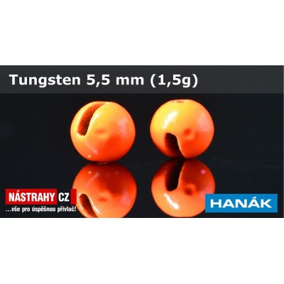 Wolframová hlavička 5,5mm 1,5g Orange