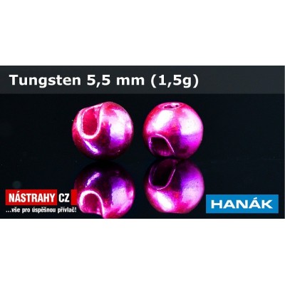 Tungsten Beads 5,5mm 1,5g M-Pink