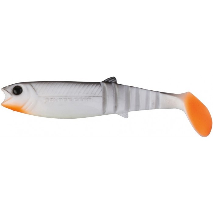Ripper Savage Gear Cannibal Shad 10 cm White and Black