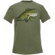 Rybářské tričko Flotsam Zander - Olive