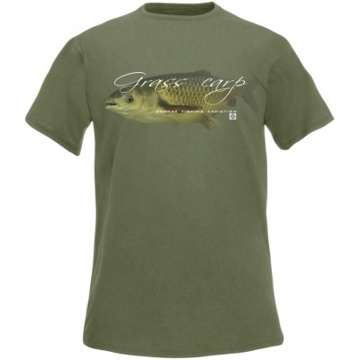 T-Shirt  Flotsam Grass Carp I - Olive