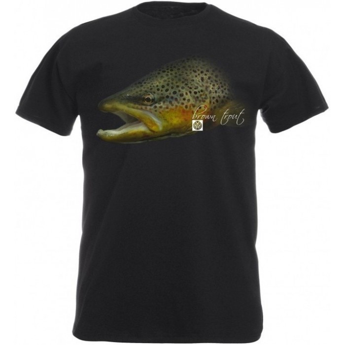 T-Shirt  Flotsam Brown Trout I - Graphite