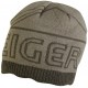 Eiger Logo Knitted Hat Olive Green 