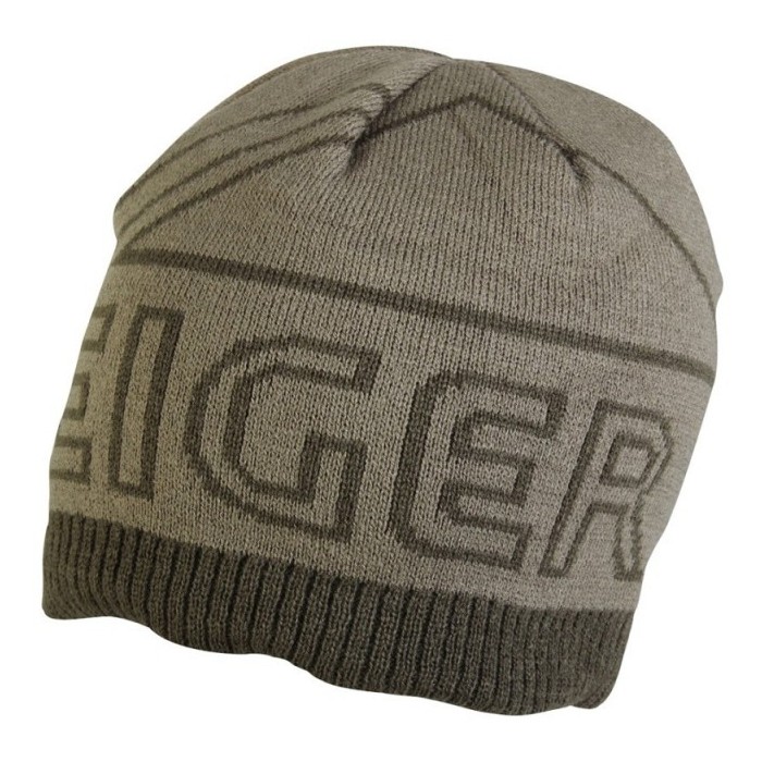 Čepice Eiger Logo Knitted Hat Olive Green 