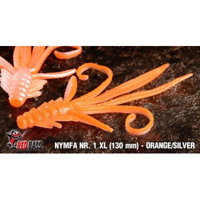 Nymph Redbass Nr. 1 XL Orange/Silver 130 mm