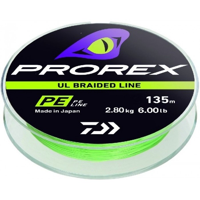 Šňůra Daiwa Prorex UL Finesse Braid 135 m Chartreuse