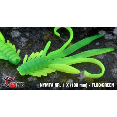 Nymfa Redbass Nr. 1 X Fluo/Green 100 mm