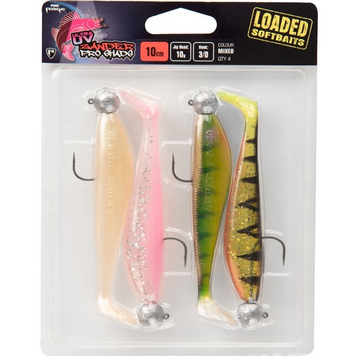 Sada Fox Rage Zander Pro Loaded UV Mixed Colour Pack 12 cm