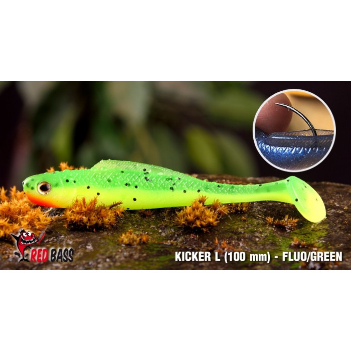 Ripper Redbass Kicker L 100 mm Fluo/Green RH