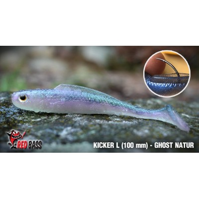 Ripper Redbass Kicker L 100 mm Ghost Natur