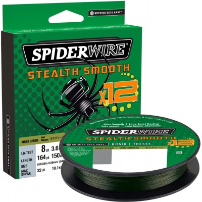 Braid Spiderwire Stealth Smooth12 150 m Moss Green