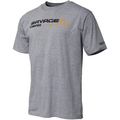 Savage Gear Signature Logo T-Shirt Grey Melange