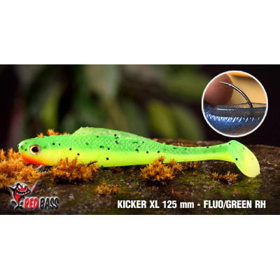Ripper Redbass Kicker XL 125 mm Fluo/Green RH