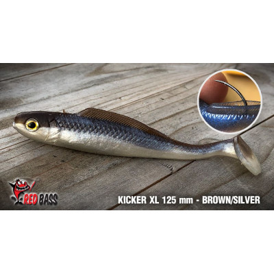 Ripper Redbass Kicker XL 125 mm Brown/Silver