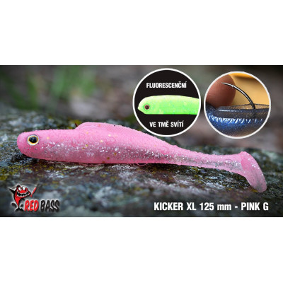 Ripper Redbass Kicker XL 125 mm Pink G