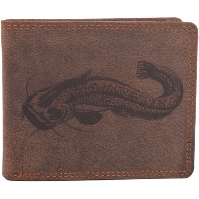 Pánská peněženka Mercucio světlehnědá vzor 6 sumec