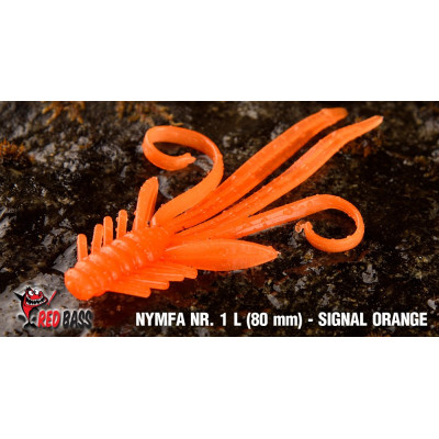 Nymph  Redbass Nr. 1 L 80 mm Signal Orange