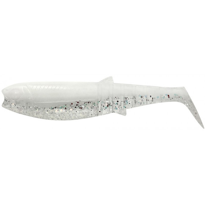 Ripper Savage Gear Cannibal Shad 6,8 cm White Flash