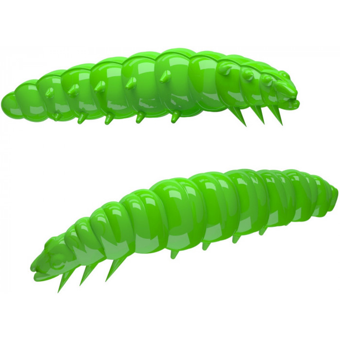 Libra Lures Larva 30 – Hot Green (Cheese) – 15pcs