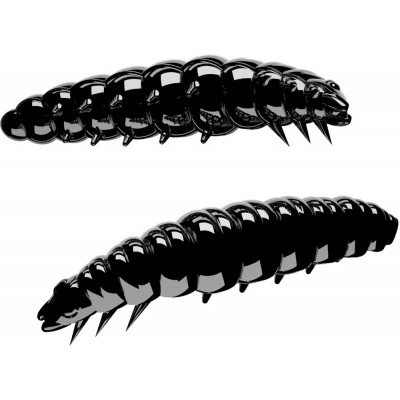 Libra Lures Larva 30 – Black (Cheese) – 15pcs