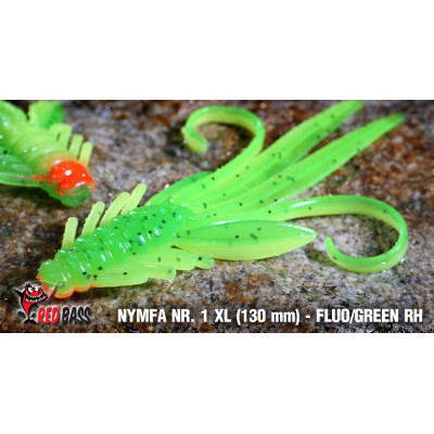 Nymph Redbass Nr. 1 XL 130 mm Fluo/Green RH
