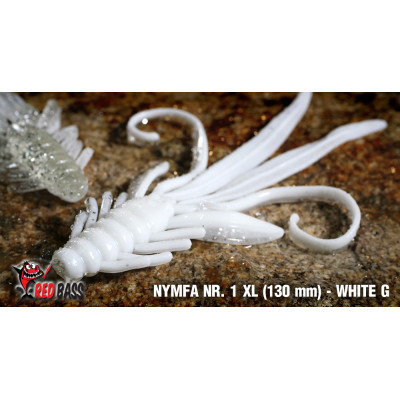 Nymph Redbass Nr. 1 XL 130 mm White G