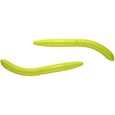 Libra Lures Fatty D’Worm 75 –  Hot Yellow (Cheese) – 8pcs