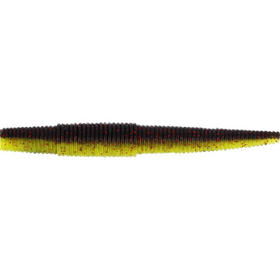 Červ Westin Ned Worm 7 cm Black/Chartreuse 7 ks
