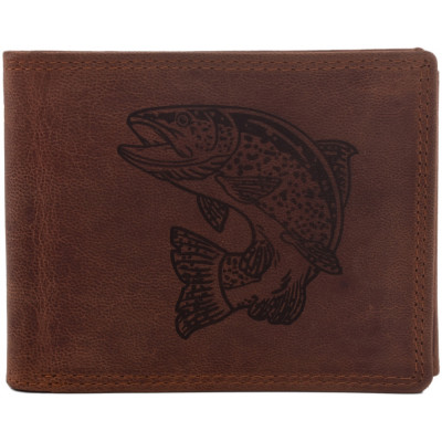 Men's wallet Mercucio light brown pattern 51 trout