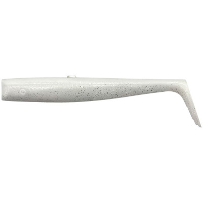 Rippery Savage Gear Sandeel V2 Tail 12,5 cm White Pearl Silver 5 ks