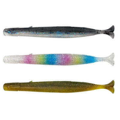 Rippery Savage Gear Gravity Stick Pulsetail 14 cm Ghost Mix 6 ks