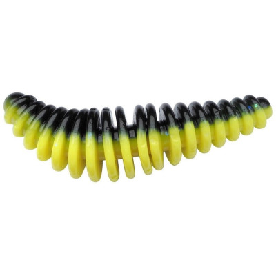 Larva Berkley Powerbait Power Pupa 3,5 cm Black Sunshine Yellow 10 ks
