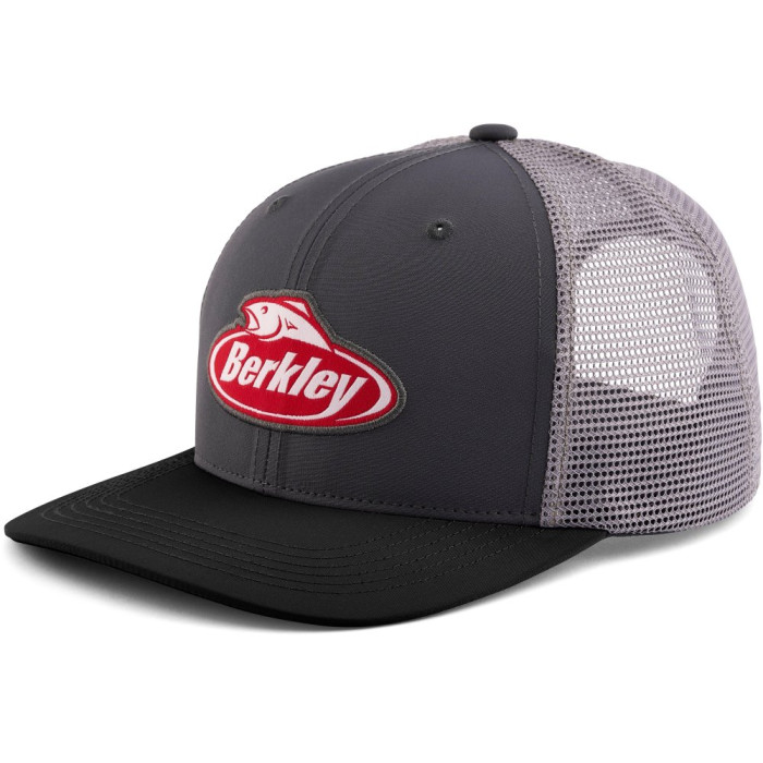Kšiltovka Berkley Performance Trucker Charcoal Black Grey
