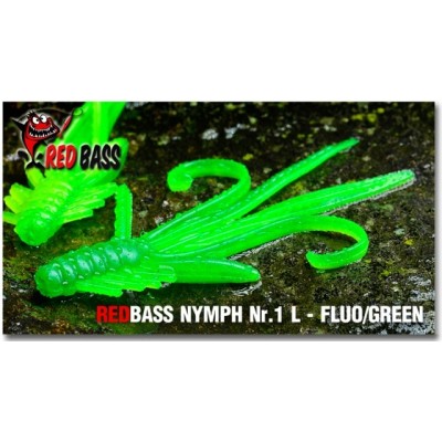 Nymfa Redbass Nr. 1 L Fluo/Green 80 mm